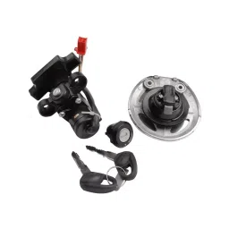 Deutsche Ignition Switch Lock Set for Bajaj Ct-100 (Set of 3)-DEUS-0436KD image 2