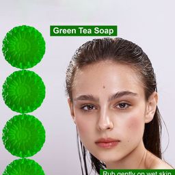 GROOVY Set Of 4 Deep Cleansing Green Tea Soap - 100 g Each image 3