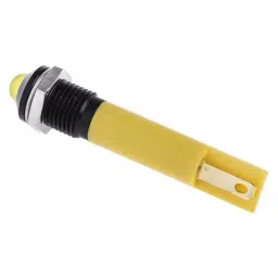 RS PRO Yellow Panel Mount Indicator 24V DC, Mounting Hole Size 8 mm, Termination Type Solder Tab, Model No 207848 image 3