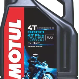 Motul 3000 4T Plus 15W50 API SM HC Tech Engine Oil for Royal Enfield Bullets (2.5 L)-image-0