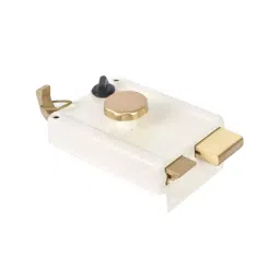 Europa 5 Pin Key Ivory Night Latch Door Lock, 6010IV-40