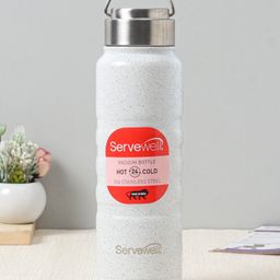Servewell Twister Stainless Steel Vacuum Bottle  Speckle White - 725 ml-image-31