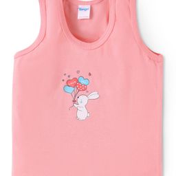 Tango Single Jersey Knit Sleeveless Vest With Bunny Print - Coral-image-23