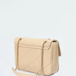 max PU Structured Shoulder Bag with Quilted image 3