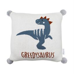 Pomme Blue & White Cartoon Characters Square Cushion Covers-26