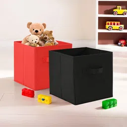 Kuber Industries Red & Black 2 Pieces Drawer Organisers-25