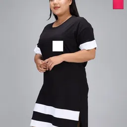 Christy World Women Pack Of 2 Plus Size Longline T-shirt-image-26