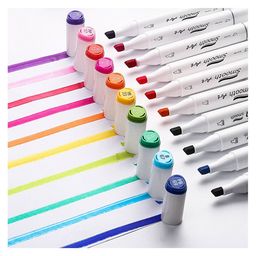 Baby Miniature Graphic Sketch Marker Dual Tip Art Marker Set for Design Drawing Colouring Highlighting Underlining 24 Pieces - Multicolour image 5