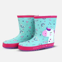 Little Surprise Box LLP Dreamy Unicorn Rubber Rain Gumboots For Toddlers & Kids-image-63