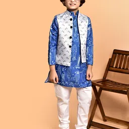PRINTCULTR Boys Animal Printed Regular Kurta with Pyjamas-5