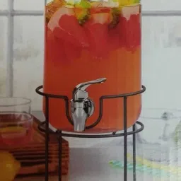 4 Liter Dispenser with tap and Black Stand Cold Water Mason Jar Beer Dispenser Bottom Loading Water Dispenser-image-42