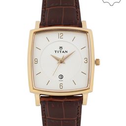 Titan Men Off-White Dial Watch 9159WL01-15