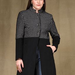 Juelle Self-Designed Mock Collared Over Coat-33