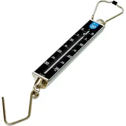 Shinwa Rules Portable Hanging Scale with Flat Scale Plate 30 Kg Weighing Capacity, 74487-5