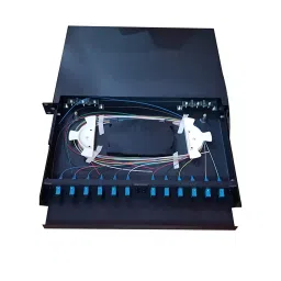 Hanutech 12 Port LIU Fully Loaded, Sliding SC Interface Tray image 2
