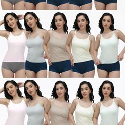 AMUL COMFY Non Padded Cotton Camisoles-picture-5