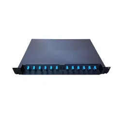 Hanutech 12 Port LIU Fully Loaded, Sliding SC Interface Tray image 3