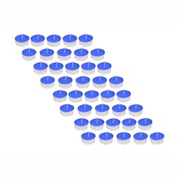 atorakushon 40 pcs Blue Scented Tea Light Candles-image-97