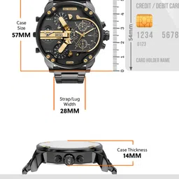 DIESEL Men Mr. Daddy Bracelet Style Analogue Chronograph Watch DZ7484 image 4