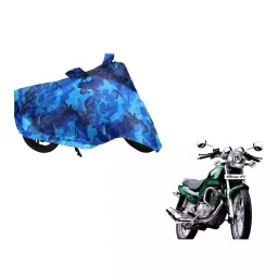 Auto Pearl Waterproof Two Wheeler Cover For TVS Fiero FX (Blue)-image-30