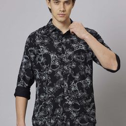 Being Human Slim Fit Floral Opaque Printed Casual Shirt-image-36