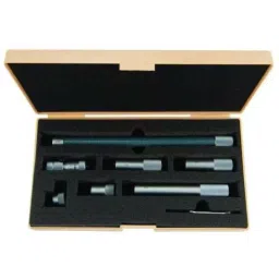 Mitutoyo 50-500mm Carbide Tipped Face Tubular Vernier Inside Micrometer with 6 Pcs Extension Rod-14