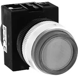 IDEC TW Series APW1B LED Pilot Light Flat Name Type with 22 mm Mounting Hole Dia, APW1B66DR-41