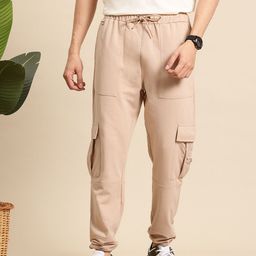 Mast & Harbour Men Relaxed Fit Cargo Style Joggers-image-32