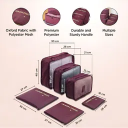 UMAI Maroon Set of 6 Regular Multi-Utility Organisers image 5