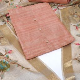 KAMI KUBI Embroidered Unstitched Dress Material-image-33