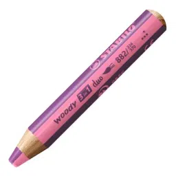 Stabilo Woody 3 in 1 Duo Multi Talented Pencil 10 mm Lead Diameter Pink & Lilac, 882/334-370-1PC-picture-39