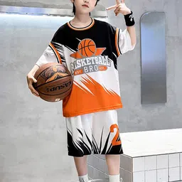 StyleCast x Revolte Boys Printed Round Neck Pure Cotton T-shirt with Shorts-picture-6