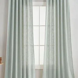 HOMEMONDE Grey 2 Pieces Cotton Door Curtain-27