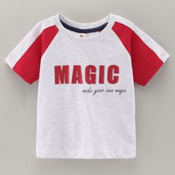 ToffyHouse Half Sleeves T-Shirt Magic Print - Grey-image-68