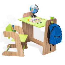 Alex Daisy Texas Height Adjustable Kids Study Table and Chair Set - Green-12