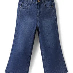Pine Kids Denim Woven Ankle Length Washed Bootcut Jeans - Blue-picture-40