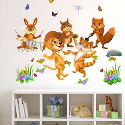 LANSTICK Brown & Green Printed Heat Resistance Wall Sticker-image-80