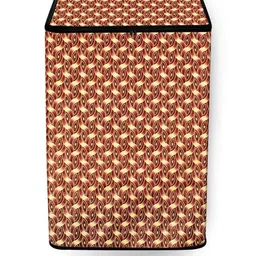 The Furnishing Tree Washing Machine Cover Interlocked Ropes Pattern Brown Compatible for Whirlpool-image-99