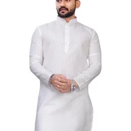 OCMOH Men Solid Straight Kurta (Green)-image-75