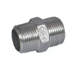 Valson 6.35 mm (1/4 inch) Hex Nipple Screwed Bsp Stainless Steel Silver-image-45