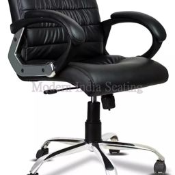 Divano Modular Black PU Leatherette Office Chair MI18-image-95