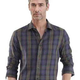 RARE RABBIT Men Comfort Opaque Checked Casual Shirt-image-79
