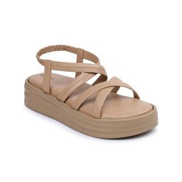 Shezone Striped Party Wedge Sandals-picture-17