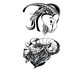 VOORKOMS Set Of 2 Aries Zodiac Sign Temporary Body Tattoo-picture-24