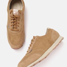 Woodland Men Round Toe Leather Sneakers-image-22