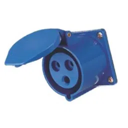 THERMOSPAN Industrial Mounted Socket Plastic 32 A 2P+E IP44, Blue-picture-29