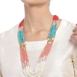 RICHEERA Multicoloured Gold-Plated Necklace image 5