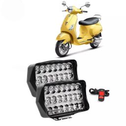 Cartronics 21 LED Fog Light With On/Off Switch for Vespa VXL(Set of 2 Pcs)-43