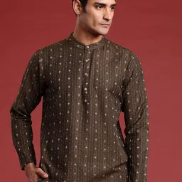 Anouk Woven Design Straight Kurta-31