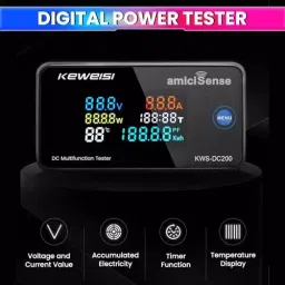 amiciSense DC Energy Meter 6-in-1 Voltage, Current, Power & Energy Monitoring for Precise DC System Management 100 Amp image 3